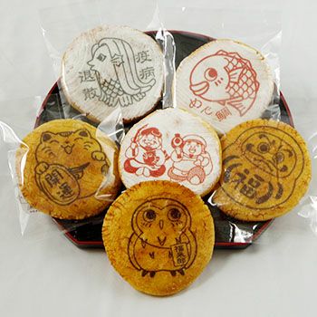 縁起物煎餅(1枚個包装バラ)