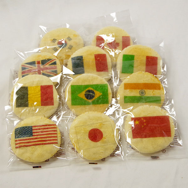 国旗煎餅（1枚バラ入り個包装）